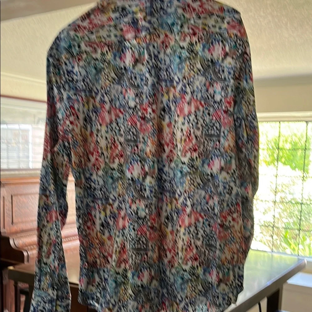 Robert Graham Multicolor Abstract Long Sleeve Shirt - Picture 6 of 8